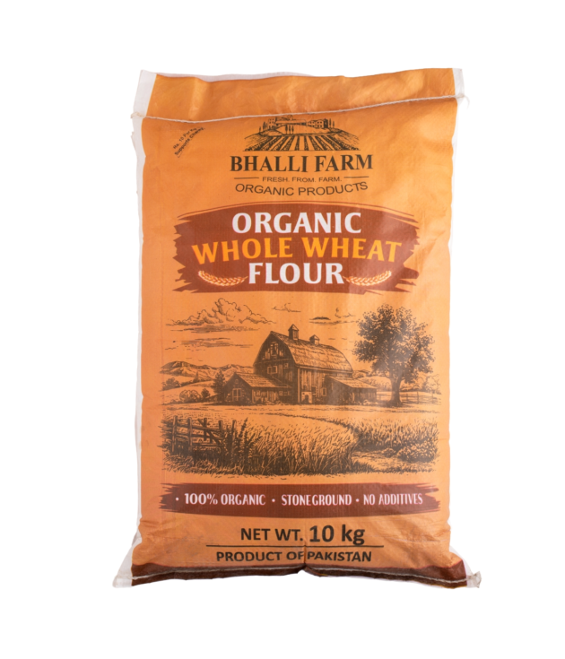 Bhalli Farm Organic Whole Wheat Flour (10 kg)