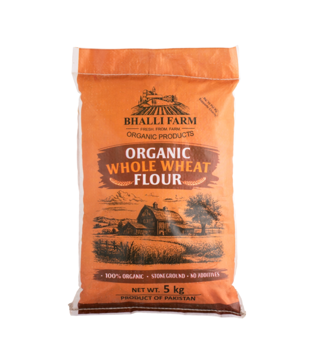 Bhalli Farm Organic Whole Wheat Flour (5 kg)